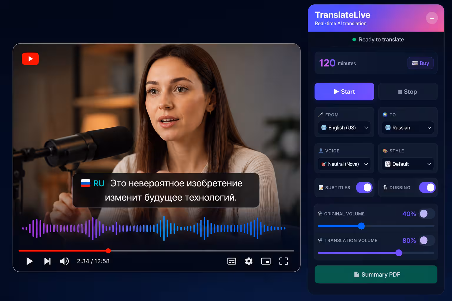 Does the Chrome Extension Translate Video With Voice and Subtitles?